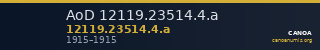 AoD 12119.23514.4.a — CANOA