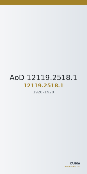 AoD 12119.2518.1 — CANOA