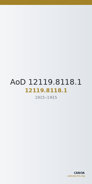 AoD 12119.8118.1 — CANOA