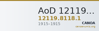 AoD 12119.8118.1 — CANOA
