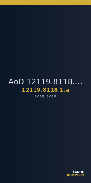AoD 12119.8118.1.a — CANOA