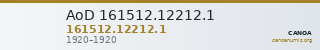 AoD 161512.12212.1 — CANOA