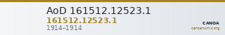 AoD 161512.12523.1 — CANOA