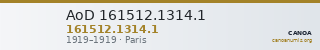 AoD 161512.1314.1 — CANOA