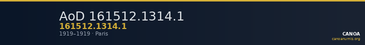 AoD 161512.1314.1 — CANOA