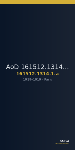 AoD 161512.1314.1.a — CANOA