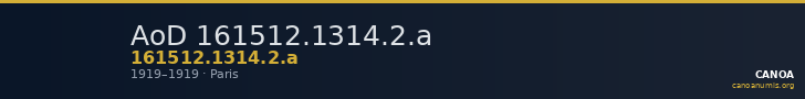 AoD 161512.1314.2.a — CANOA