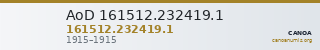 AoD 161512.232419.1 — CANOA