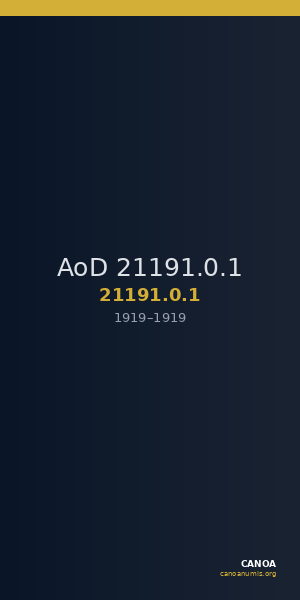 AoD 21191.0.1 — CANOA