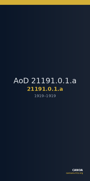 AoD 21191.0.1.a — CANOA