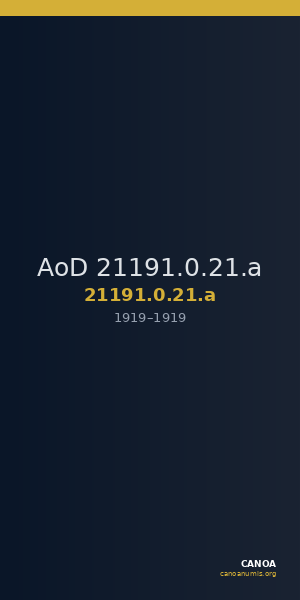 AoD 21191.0.21.a — CANOA