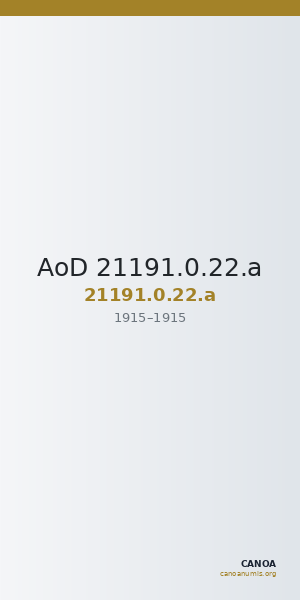 AoD 21191.0.22.a — CANOA
