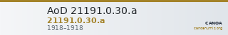 AoD 21191.0.30.a — CANOA