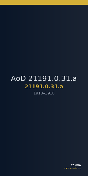 AoD 21191.0.31.a — CANOA