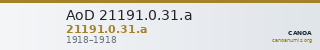 AoD 21191.0.31.a — CANOA
