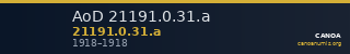 AoD 21191.0.31.a — CANOA