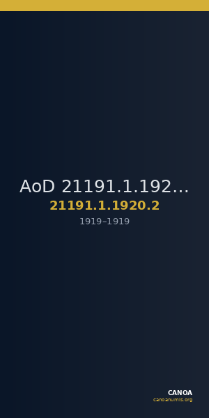 AoD 21191.1.1920.2 — CANOA