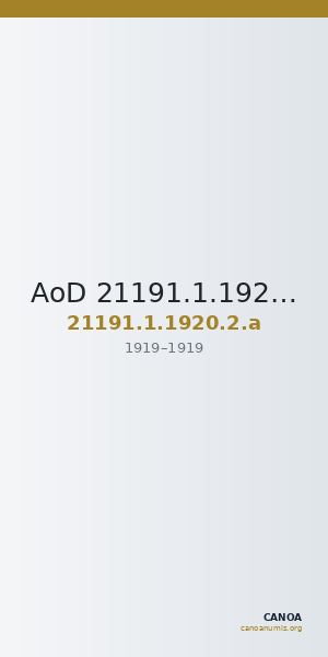AoD 21191.1.1920.2.a — CANOA