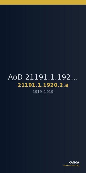 AoD 21191.1.1920.2.a — CANOA