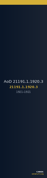 AoD 21191.1.1920.3 — CANOA