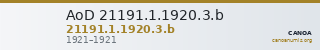 AoD 21191.1.1920.3.b — CANOA