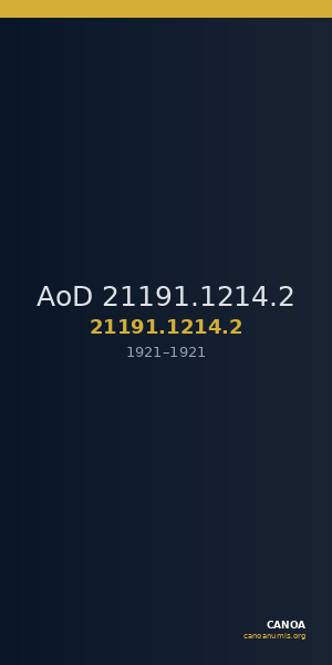 AoD 21191.1214.2 — CANOA