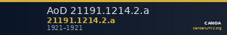 AoD 21191.1214.2.a — CANOA