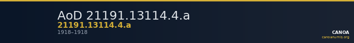 AoD 21191.13114.4.a — CANOA