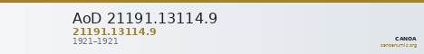 AoD 21191.13114.9 — CANOA
