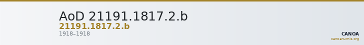 AoD 21191.1817.2.b — CANOA