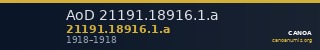 AoD 21191.18916.1.a — CANOA