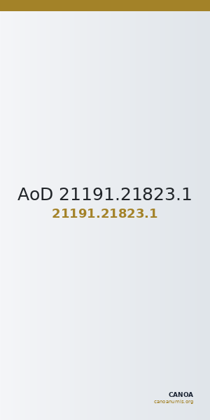 AoD 21191.21823.1 — CANOA