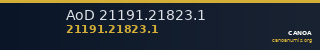 AoD 21191.21823.1 — CANOA