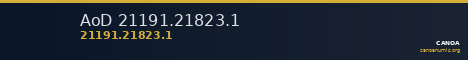 AoD 21191.21823.1 — CANOA