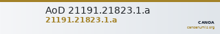 AoD 21191.21823.1.a — CANOA
