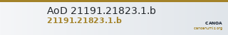 AoD 21191.21823.1.b — CANOA