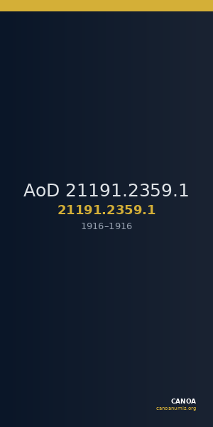 AoD 21191.2359.1 — CANOA