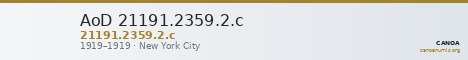 AoD 21191.2359.2.c — CANOA