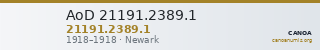 AoD 21191.2389.1 — CANOA