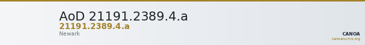 AoD 21191.2389.4.a — CANOA