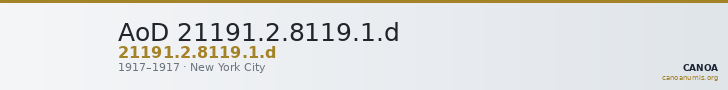 AoD 21191.2.8119.1.d — CANOA