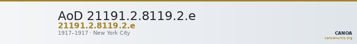 AoD 21191.2.8119.2.e — CANOA