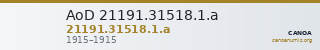 AoD 21191.31518.1.a — CANOA