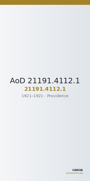 AoD 21191.4112.1 — CANOA