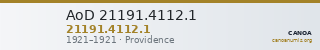 AoD 21191.4112.1 — CANOA
