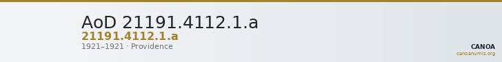 AoD 21191.4112.1.a — CANOA