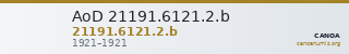 AoD 21191.6121.2.b — CANOA