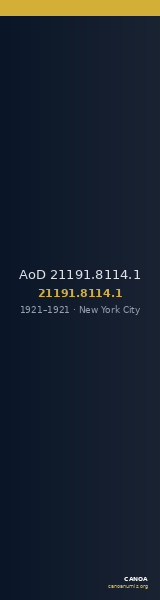 AoD 21191.8114.1 — CANOA