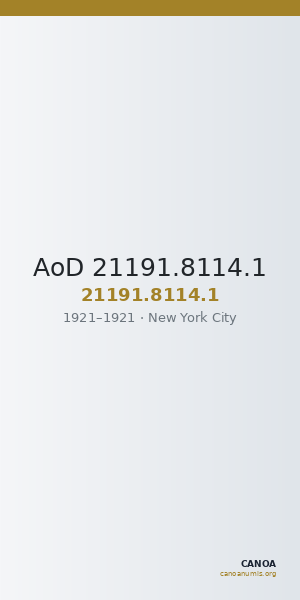 AoD 21191.8114.1 — CANOA