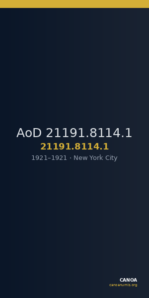AoD 21191.8114.1 — CANOA